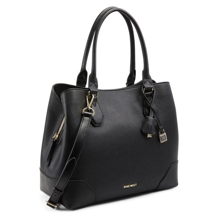 NINE WEST Women's Brooklyn Jet Set Carryall, Black, One Size