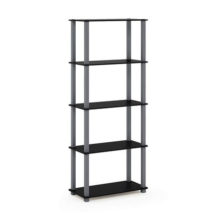 Furinno Toolless Shelves, Wood, Black/Grey, one size