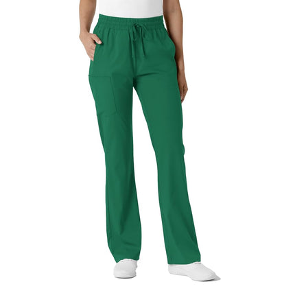 WonderWink Women's Stovepipe High-Low Hem Scrub Pant, Hunter, Large
