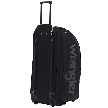 Wrangler Rolling Travel Duffel, Black, 30" Large