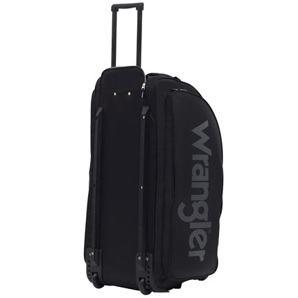 Bolsa de viaje enrollable Wrangler, negra, 76 cm, grande