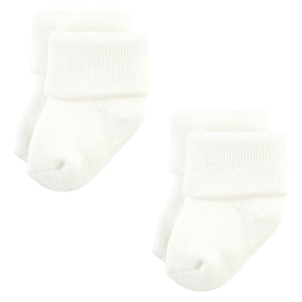 Hudson Baby Unisex Baby Cotton Rich Newborn and Terry Socks, Solid Blush Pink, 6-12 Months, Solid Blush Pink, 6-12 Months