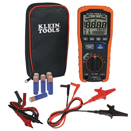 Megohmmeter, Insulation Resistance Tester Multimeter, 4000 Megohm Resistance, 125V/250V/500V/1000V Test Voltage, Klein Tools ET600