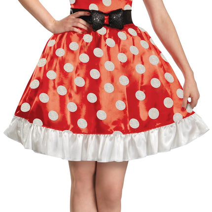 Disguise 58791F Disney Red Minnie Mouse Classic Costume, Extra Large (18-20), XL (18-20)