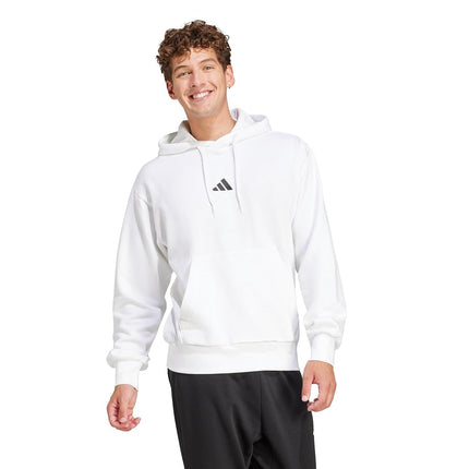 adidas Men's Essentials Feelcozy Fleece Hoodie, Wh