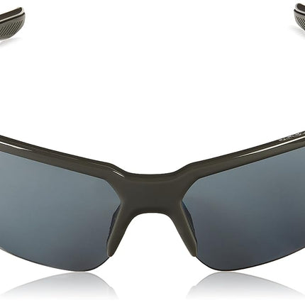 Under Armour Men's Blitzing Wrap Sunglasses, Shiny Jet Gray, 70mm, 9mm
