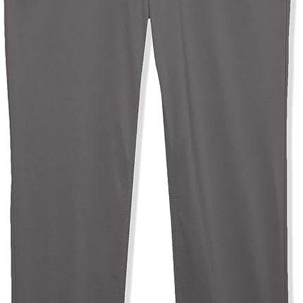 IZOD Boys' School Uniform Twill Pants, Flat Front & Comfortable Waistband with 5 Pockets, Grey, 18