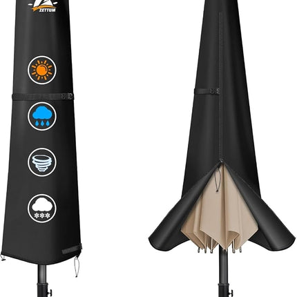 Zettum Patio Umbrella Cover - 600D Umbrella Covers