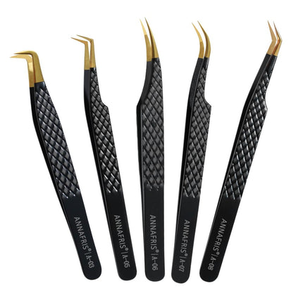 ANNAFRIS Lash Tweezers for Eyelash Extensions,Prec