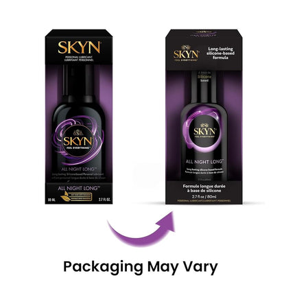SKYN All Night Long Premium Silicone-Based Lubricant, 2.7 Ounce