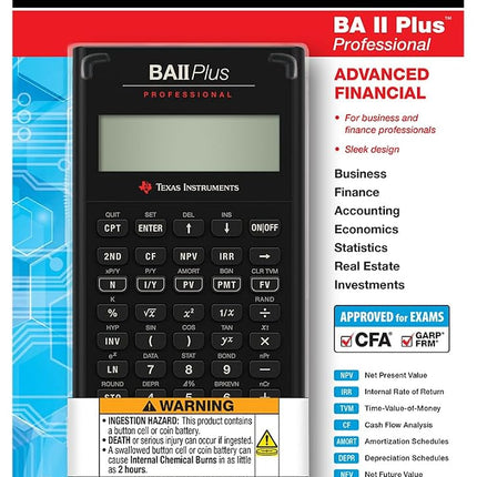 Texas Instruments BA II Plus Professional Calculator