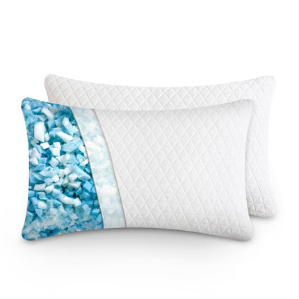 EGOHOME Shredded Memory Foam Pillows, Bed Pillows 