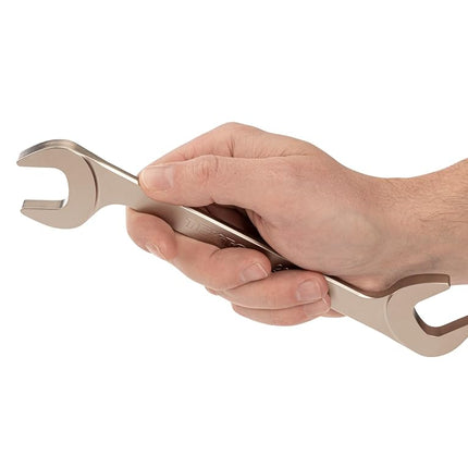 TEKTON 22 mm Angle Head Open End Wrench | WAE84222 | Made in USA