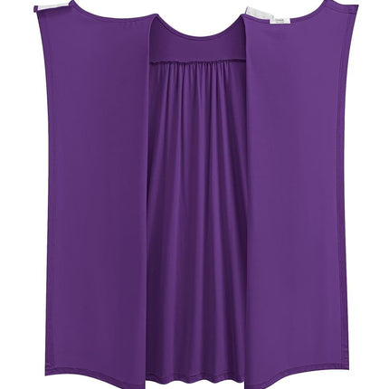 Deyeek Women's Open Back Hospital Gowns for Post Surgery, Dark Purple, 3XL