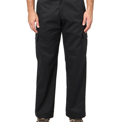 Dickies Mens Relaxed Fit Cargo Work Pant, Black, 3