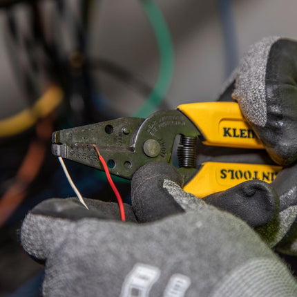Klein Tools 11047 Wire Stripper/Cutter, Made in USA, Compact, Lightweight, Hardened Steel, Precision Ground, for Stranded and Solid Wires