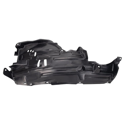 TRQ Front Right Rearward Inner Fender Liner Black 