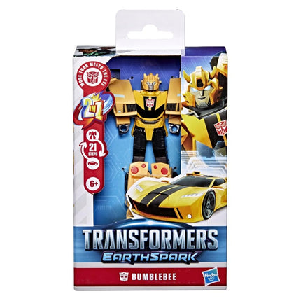 Transformers Toys EarthSpark Clase Deluxe Bumblebee, Figura de acción de 12,5 cm, Juguetes de robot para niños a partir de 6 años