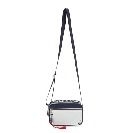 Nautica womens High Seas Camera Crossbody, Indigo/White, One Size