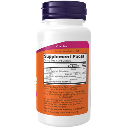 Vitamin D-3 & K-2-120 ct (Pack of 2)