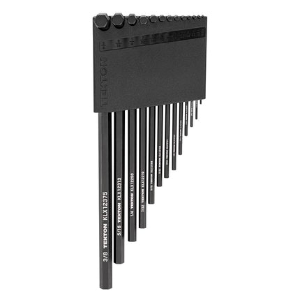 Juego de llaves hexagonales en L de extremo plano TEKTON con soporte, 13 piezas (0.050-3/8 pulg.) | KLX91103