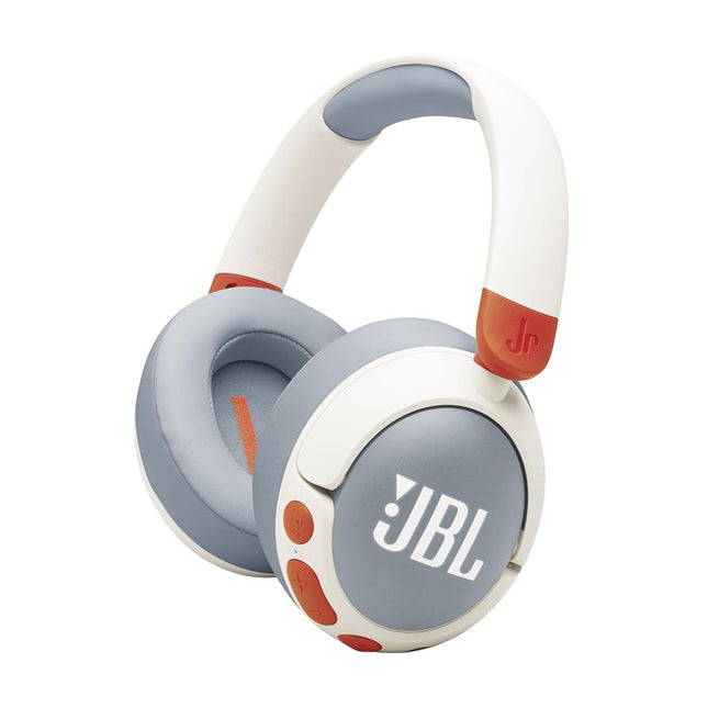 JBL Junior 470NC - Wireless Over-Ear Noise Cancelling Kids Headphones Safe Sound (<85dB), Fit for Kids, Parental Control with Customizable Volume & Playtime and 50Hr Battery Life (White)