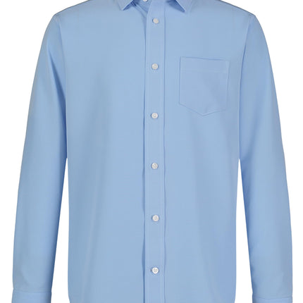 Nautica Big Boys' School Uniform Long Sleeve Perfo