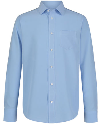 Nautica Big Boys' School Uniform Long Sleeve Perfo