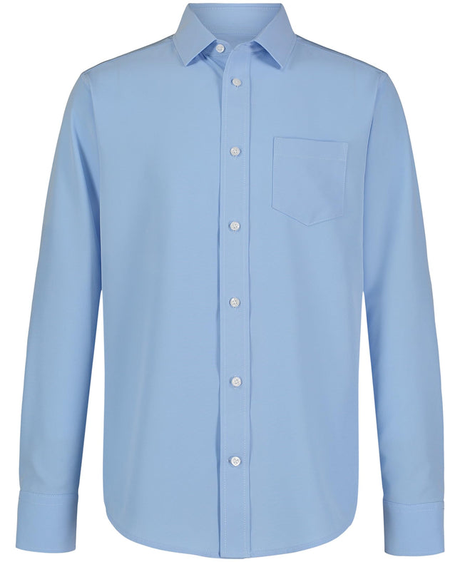 Nautica Big Boys' School Uniform Long Sleeve Perfo