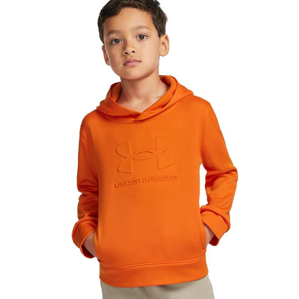 Under Armour Boys AF Big Logo Hoodie, Outrageous Orange, 3 Years
