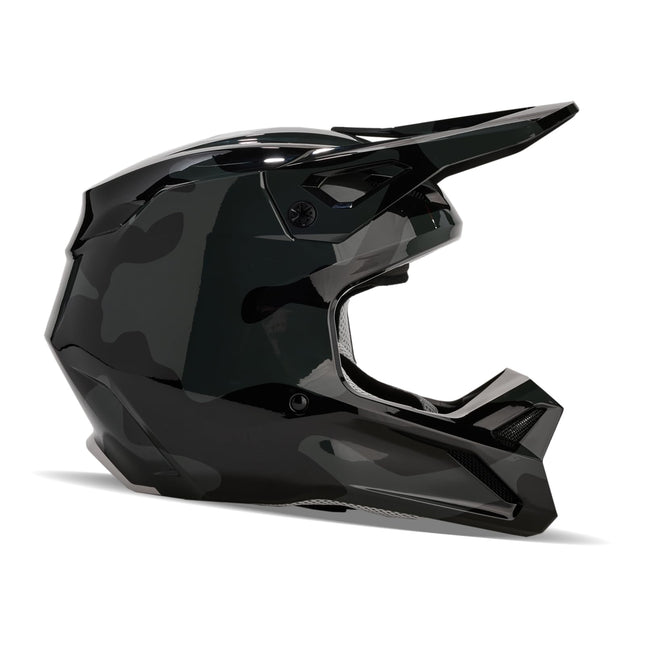 Fox V1 BNKR BLACK CAMO M HELMET