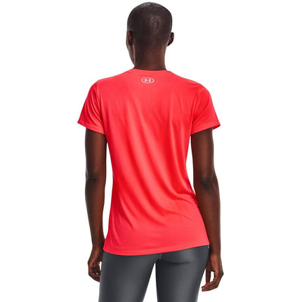 Under Armour Womens Tech V-Neck Twist Short-Sleeve T-Shirt, (628) Beta / / Metallic Silver, XS
