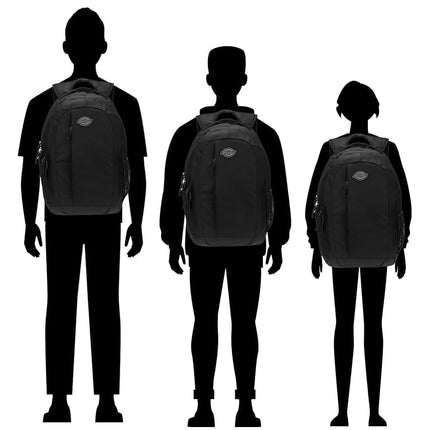 Dickies Laptop Backpack, Water Resistant College Computer Bag For School, Fits 15.6 Inch Notebook (Black)
