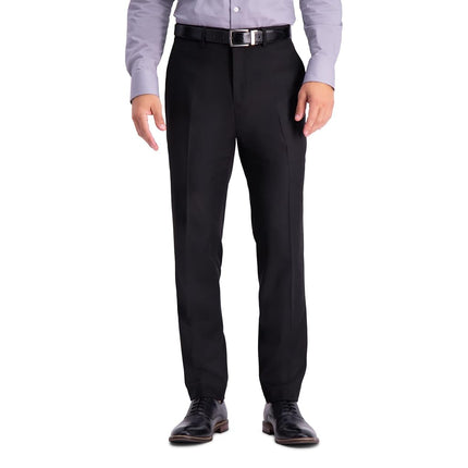 Kenneth Cole Reaction Men's Premium Stretch Texture Weave Slim Fit Dress Pant, Black, 32W x 29L