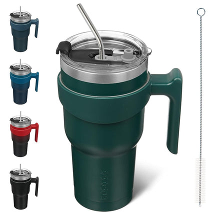 BJPKPK Tumbler with Handle and Straw 30 oz Insulat