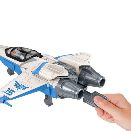 Buzz Lightyear Disney and Pixar Lightyear Toys, XL-15 Spaceship Vehicle with Buzz Lightyear Action Figure and Projectiles, Blast and Battle Pack
