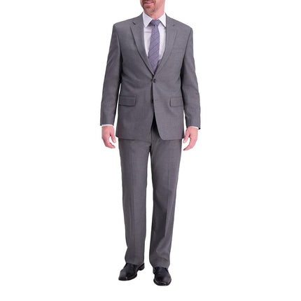 Haggar Men's Premium Stretch Classic Fit Suit Separates-Pants, Medium Grey-Jacket, 44 Regular, Medium Grey - Jacket, 44