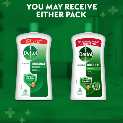 Dettol Original Liquid Soap Jar - 900 ml (Pack of 2)