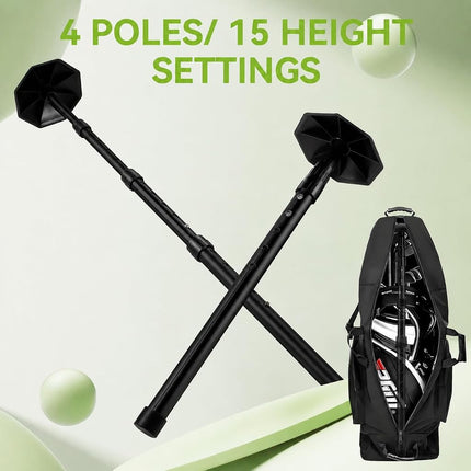 MIKOSI Golf Travel Bag Support Pole - 21-52 Inch Adjustable Aluminum Support Rod/Stiff Arm, Golf Club Protector for Travel Cases (Black)