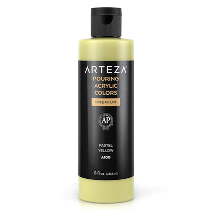 Pintura Acrílica Fluida ARTEZA - Verde Marino 60 ml, Alto Flujo, No Requiere Mezcla, Para Lienzo, Vidrio, Papel, Madera, Azulejo, Piedras