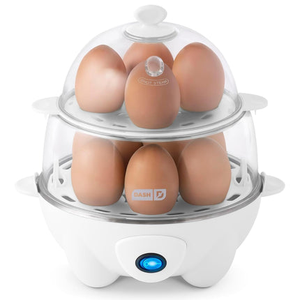 Dash Deluxe Rapid Egg Cooker for Hard Boiled, Poac