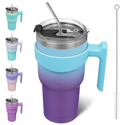 BJPKPK 900 ml Tumbler with Handle & Straw, Insulat