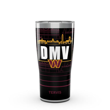 Tervis Traveler NFL Washington Commanders - Gobelet Isotherme à Triple Paroi Slogan Garde les Boissons Froides et Chaudes, 590 ml, Acier Inoxydable