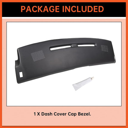 ECOTRIC Dashboard Cover Cap Compatible with 1984-1992 Chevy Camaro Replacement Shell Bezel Dash Pad Overlay Cover