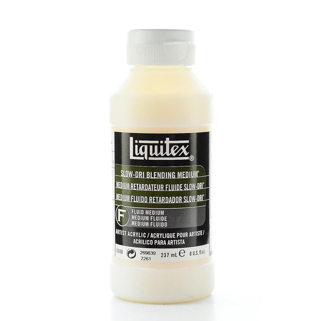 Liquitex 6308 Slow-Dri Blending Fluid Medium, 8-Ou