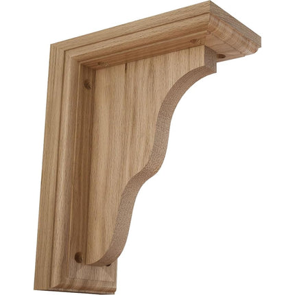Ekena BKT03X07X09HARO 3 1/2-Inch Width x 7-Inch Depth x 9-Inch Height Hamilton Traditional Bracket - Red Oak