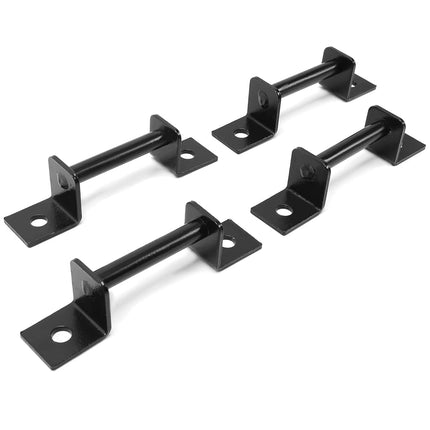 ALMULOO Supports de siège de 3e rangée compatibles avec les sièges Chevy Tahoe GMC Yukon 2000-2014 Supports avec gâches et boulons Acier Noir