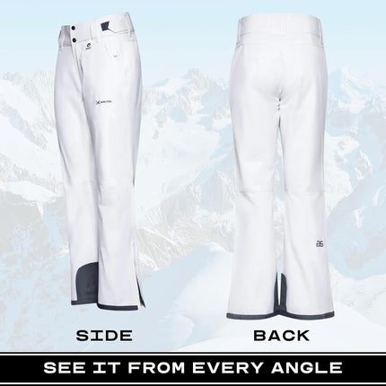 Pantalon de neige isolé Arctix pour femme, blanc, entrejambe 4X/27 po.