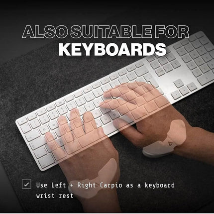 Carpio 2.0 Ergonomic Wrist Rest (Large, Left, Black)
