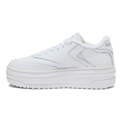 Reebok Women's Club C Extra Platform Sneakers, Footwear White/Footwear White/Pure Grey3, 7.5 UK